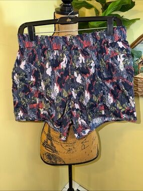 Free People Movement "In The Wild" shorts in the Supernova Combo pattern